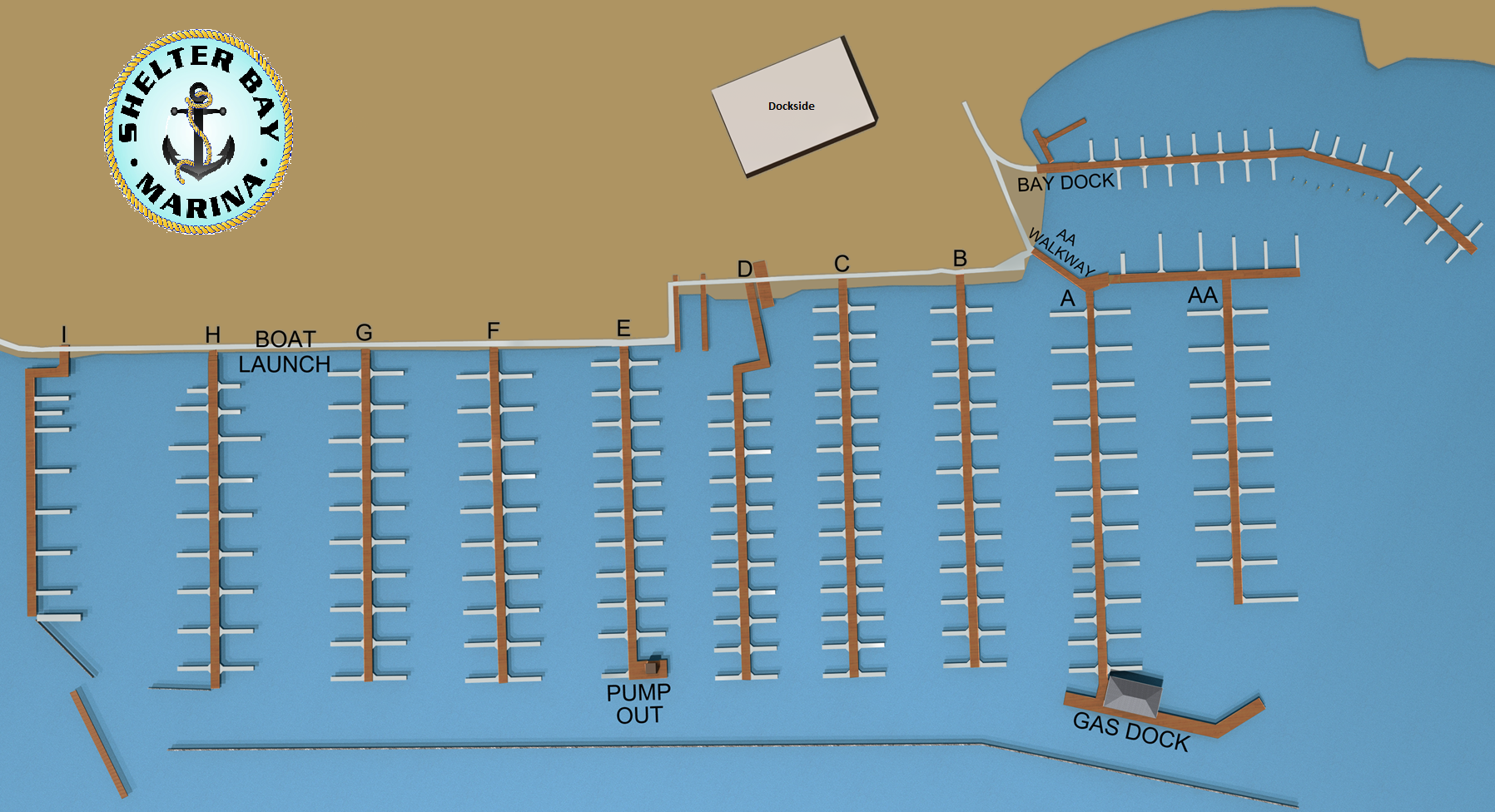 Marina Map Shelter Bay Marina